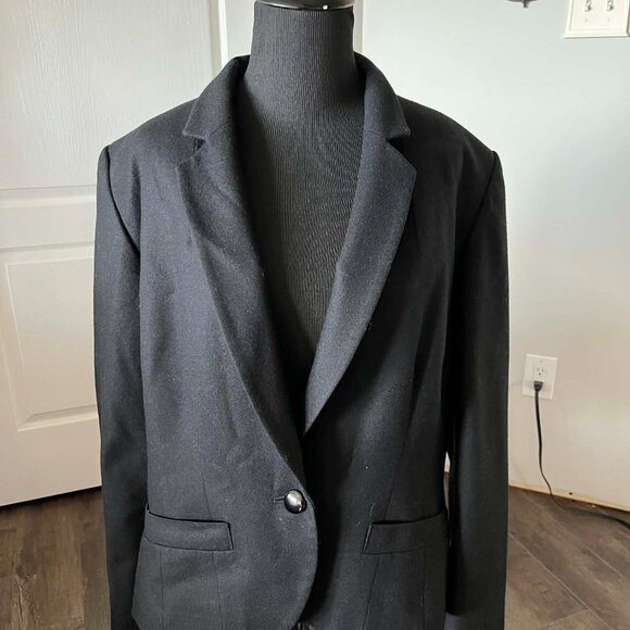 Vintage Pendleton Blazer Jacket 100% Pure Virgin Wool Women's size 12/Black - Picture 2 of 7